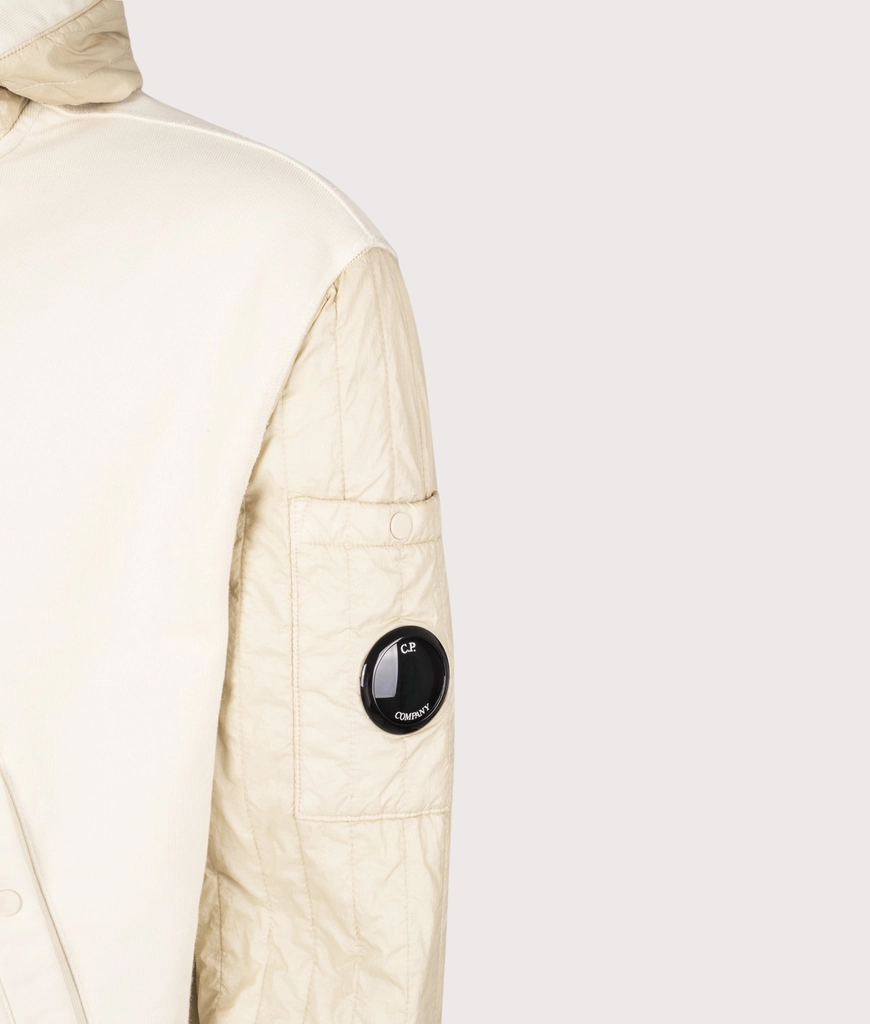 CP Company Mens Diagonal Raised Fleece Full Zip Hooded Sweatshirt